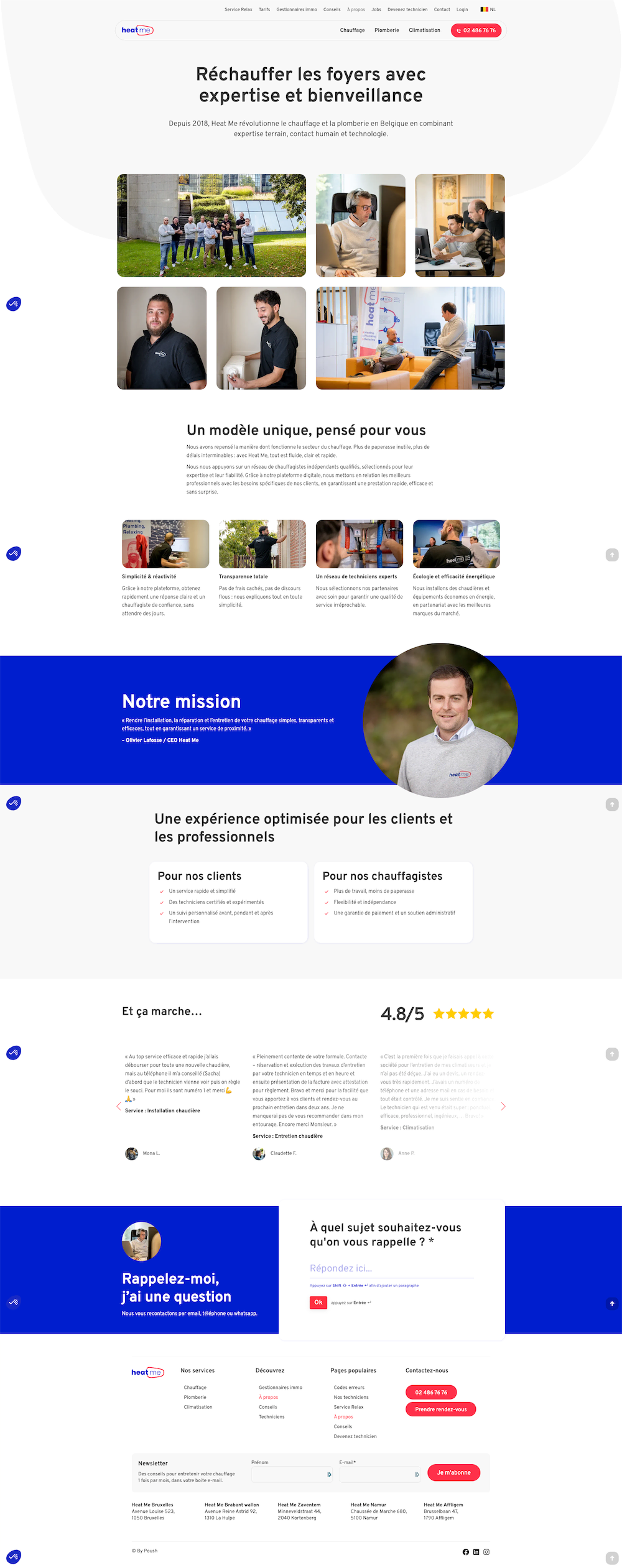 Heat Me, Chauffagiste next gen. - Features