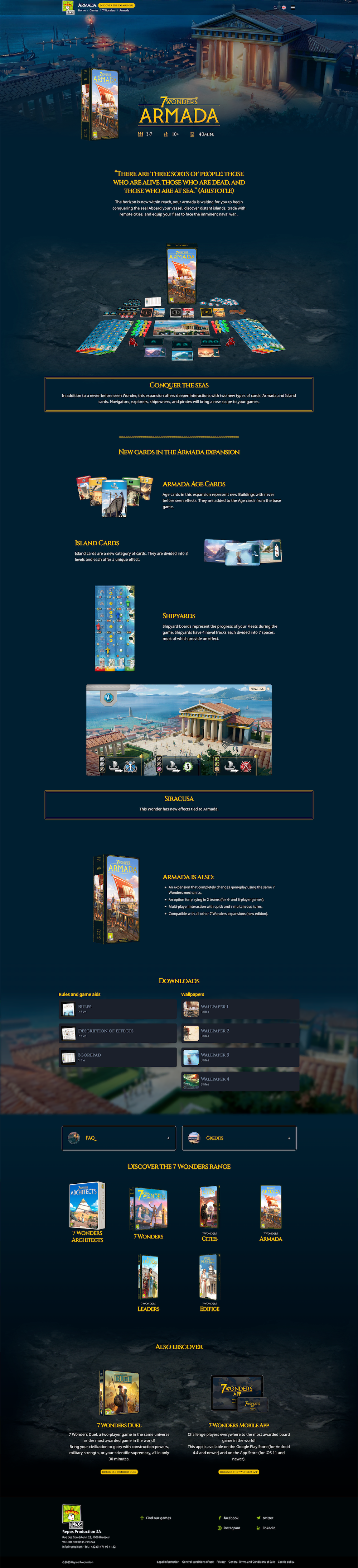 Repos Prod, éditeur de jeux de société - Features